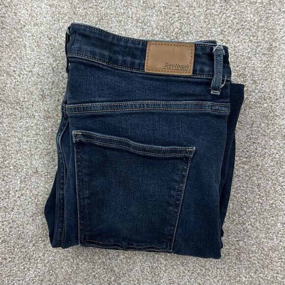 Revtown Jeans Women's Size 32 Regular Denim‎ Straight Leg Stretch Blue - Picture 1 of 10
